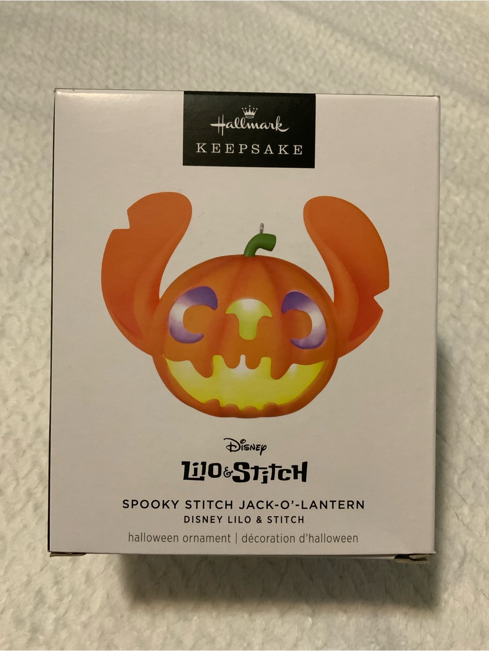 Hallmark Spooky Stitch Jack-O'-Lantern Halloween Ornament